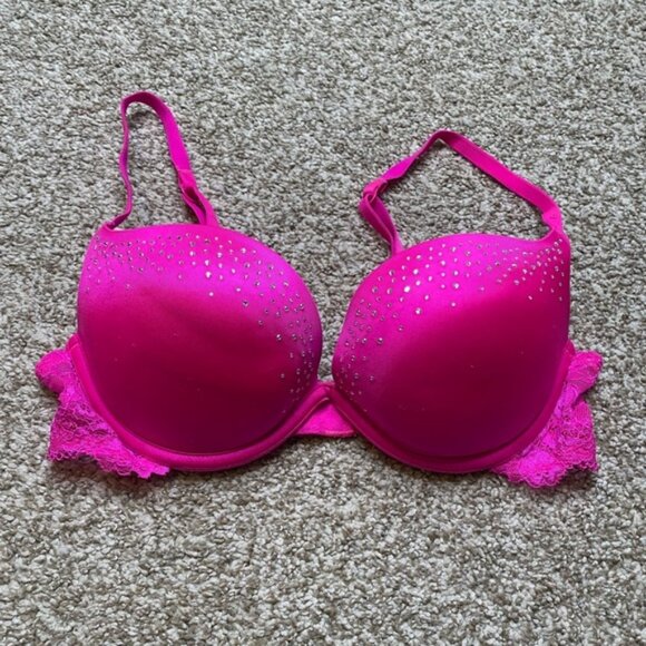Pink rhinestone beyond sexy bra - Picture 1 of 3